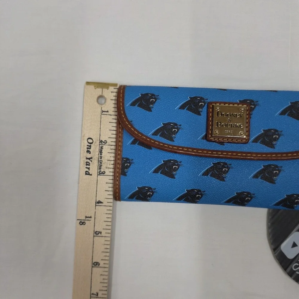 Dooney & Bourke Carolina Panthers Continental Clutch NFL Blue